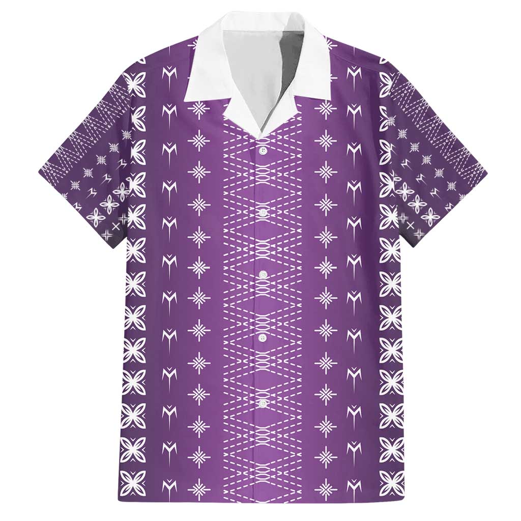 Purple Samoa Malu Tattoo Inspired Hawaiian Shirt - Polynesian Pride