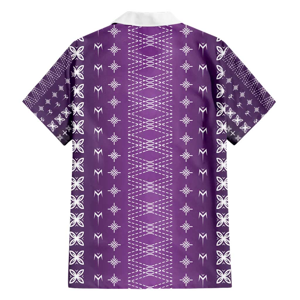 Purple Samoa Malu Tattoo Inspired Hawaiian Shirt - Polynesian Pride
