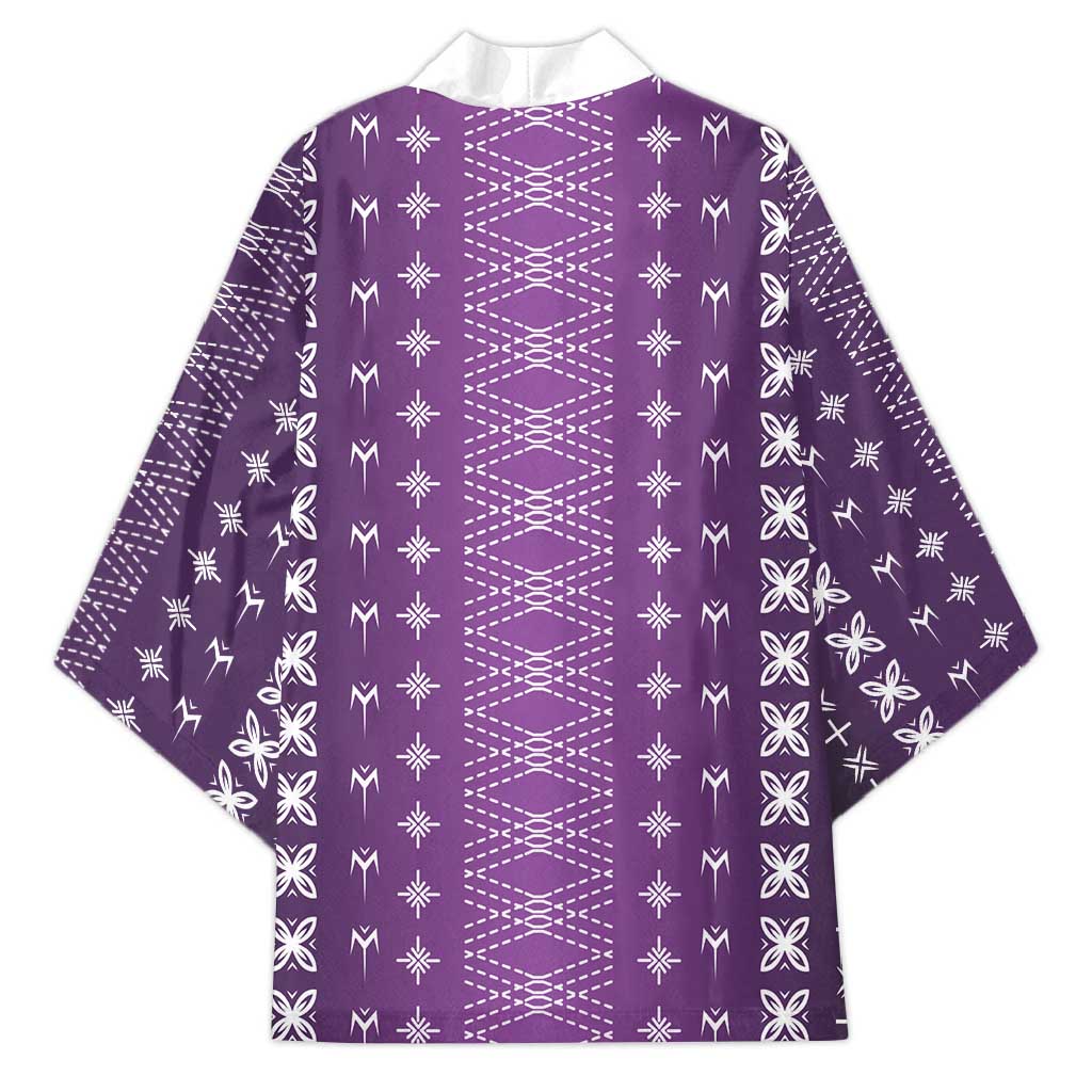 Purple Samoa Malu Tattoo Inspired Kimono - Polynesian Pride