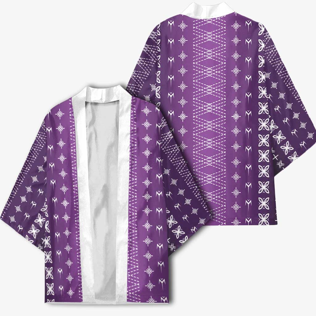 Purple Samoa Malu Tattoo Inspired Kimono - Polynesian Pride