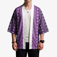Purple Samoa Malu Tattoo Inspired Kimono - Polynesian Pride