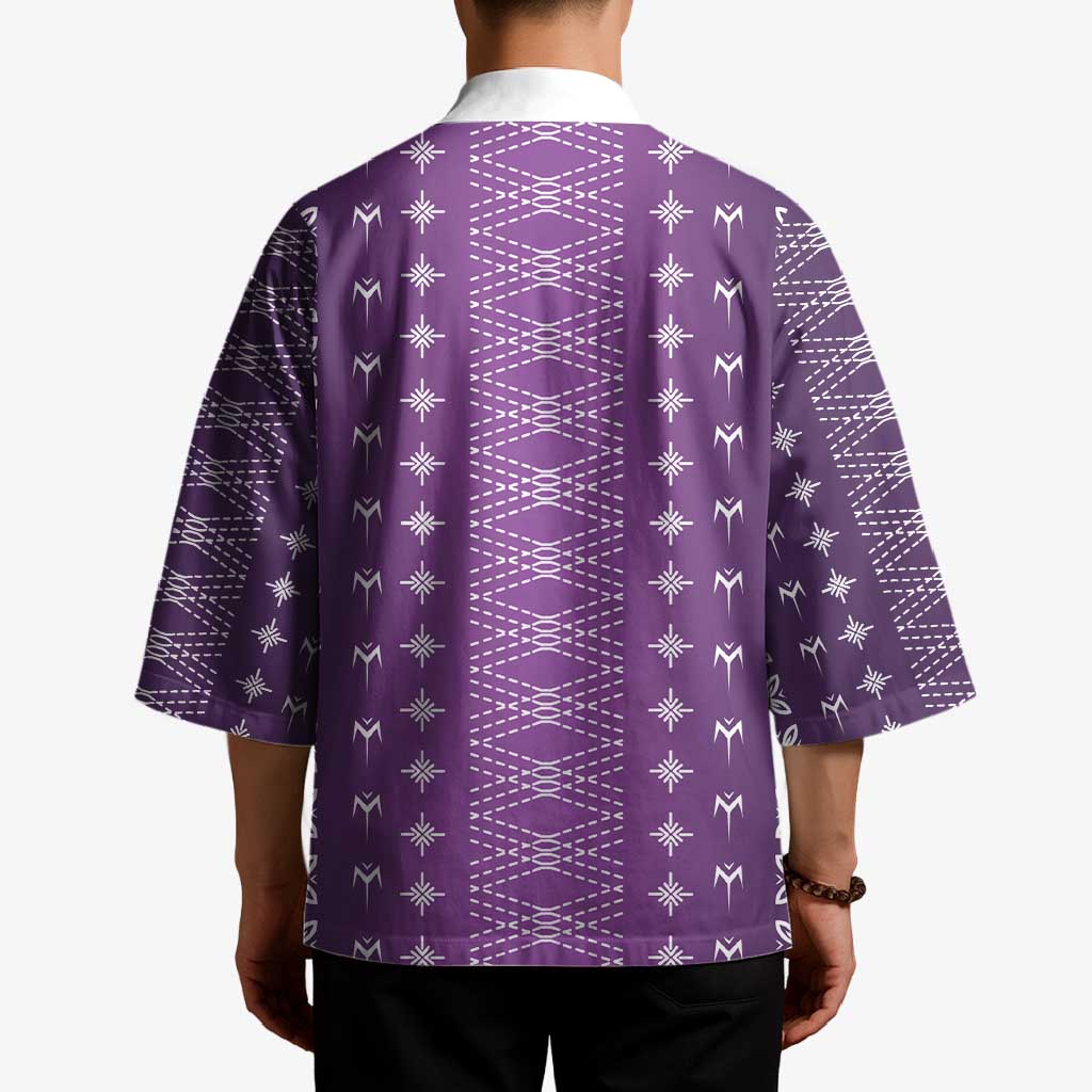 Purple Samoa Malu Tattoo Inspired Kimono - Polynesian Pride