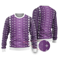 Purple Samoa Malu Tattoo Inspired Ugly Christmas Sweater - Polynesian Pride