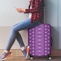 Purple Samoa Malu Tattoo Inspired Luggage Cover LT05 - Polynesian Pride