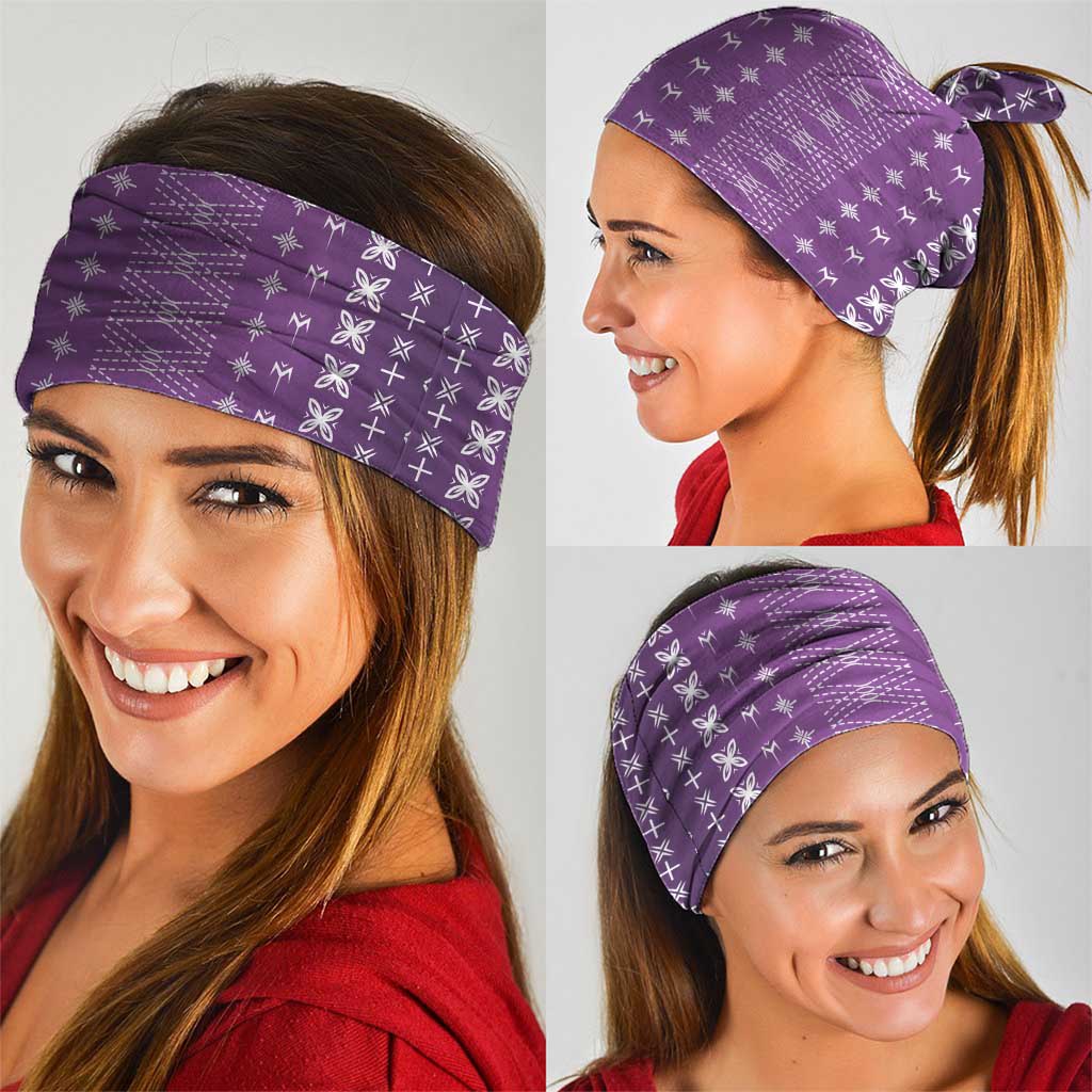 Purple Samoa Malu Tattoo Inspired Neck Gaiter - Polynesian Pride