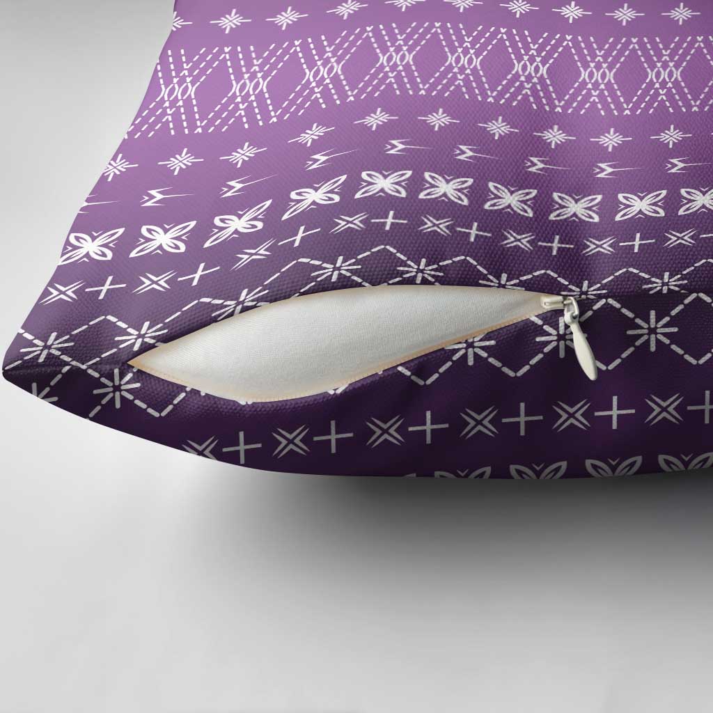 Purple Samoa Malu Tattoo Inspired Pillow Cover - Polynesian Pride