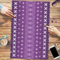 Purple Samoa Malu Tattoo Inspired Puzzle - Polynesian Pride