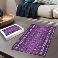 Purple Samoa Malu Tattoo Inspired Puzzle - Polynesian Pride