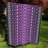 Purple Samoa Malu Tattoo Inspired Quilt - Polynesian Pride