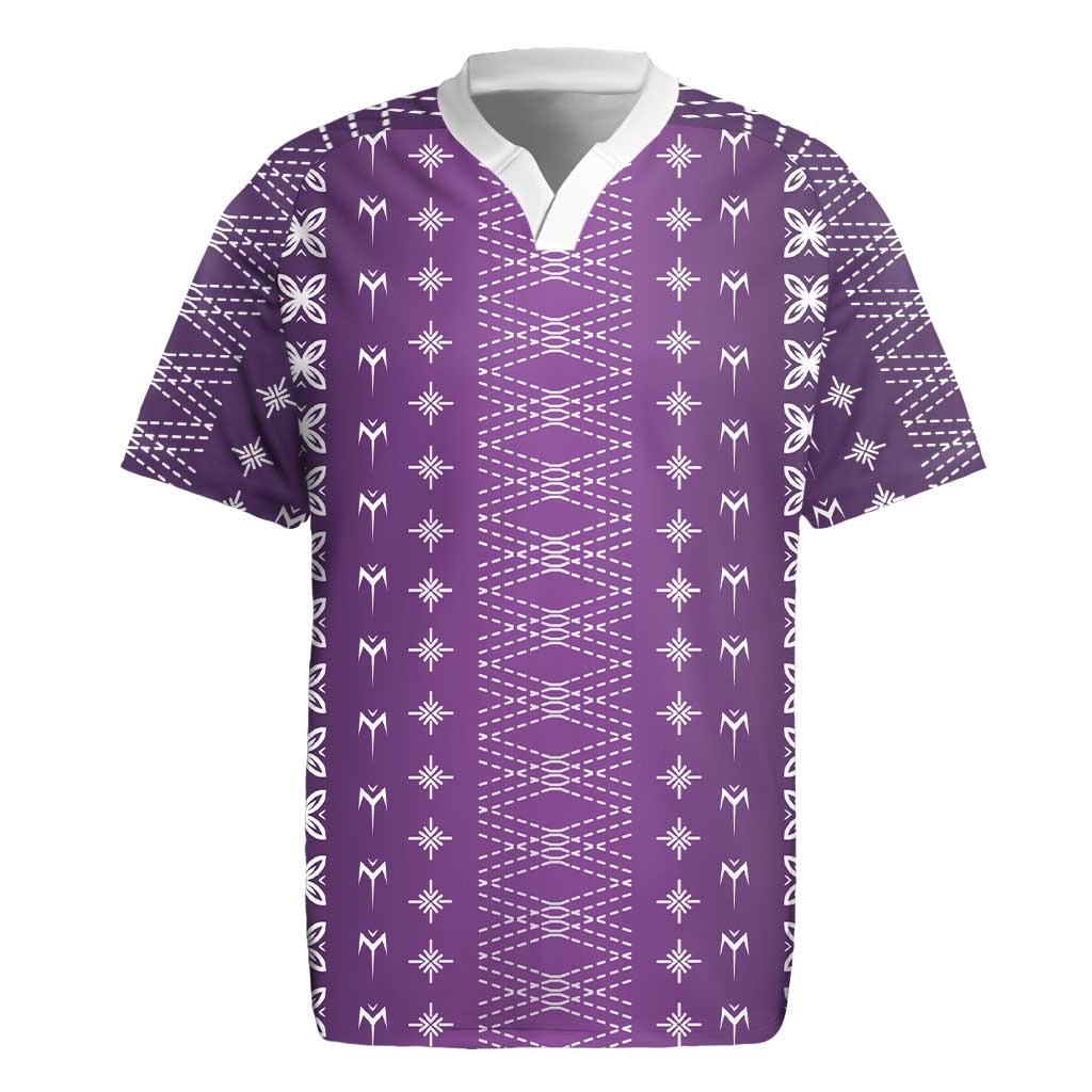 Purple Samoa Malu Tattoo Inspired Rugby Jersey LT05 Purple - Polynesian Pride