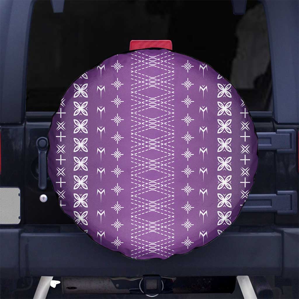 Purple Samoa Malu Tattoo Inspired Spare Tire Cover - Polynesian Pride