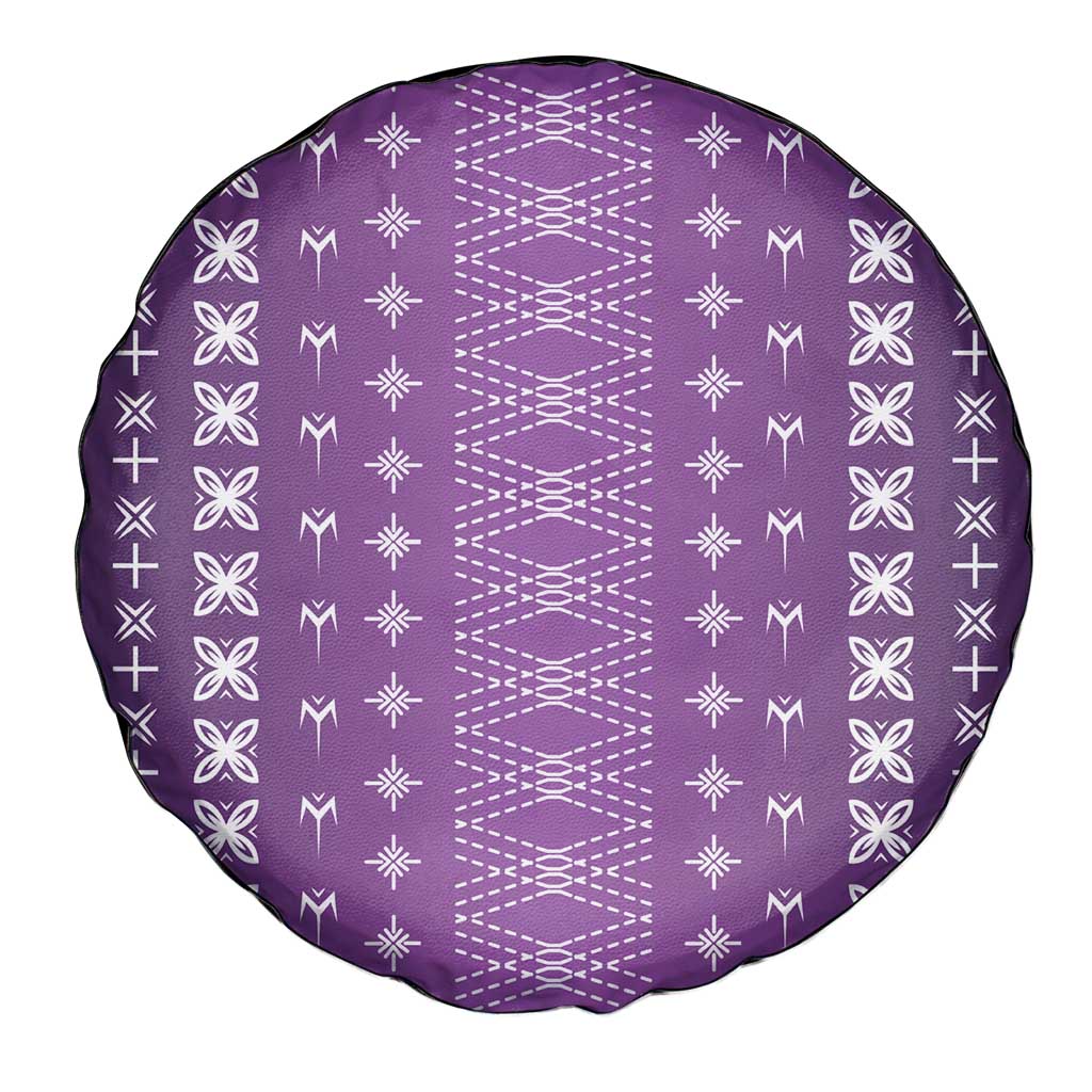 Purple Samoa Malu Tattoo Inspired Spare Tire Cover - Polynesian Pride