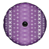 Purple Samoa Malu Tattoo Inspired Spare Tire Cover - Polynesian Pride