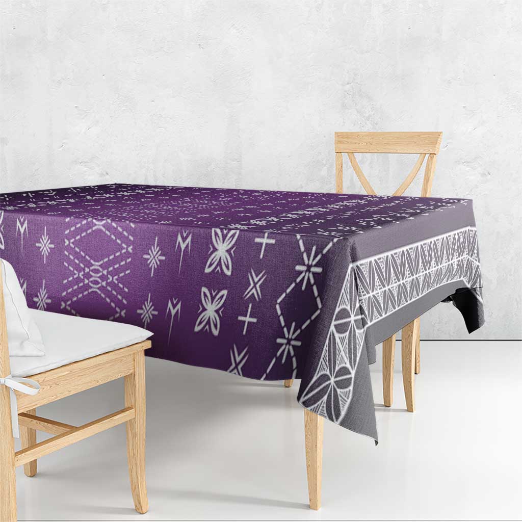 Purple Samoa Malu Tattoo Inspired Tablecloth - Polynesian Pride
