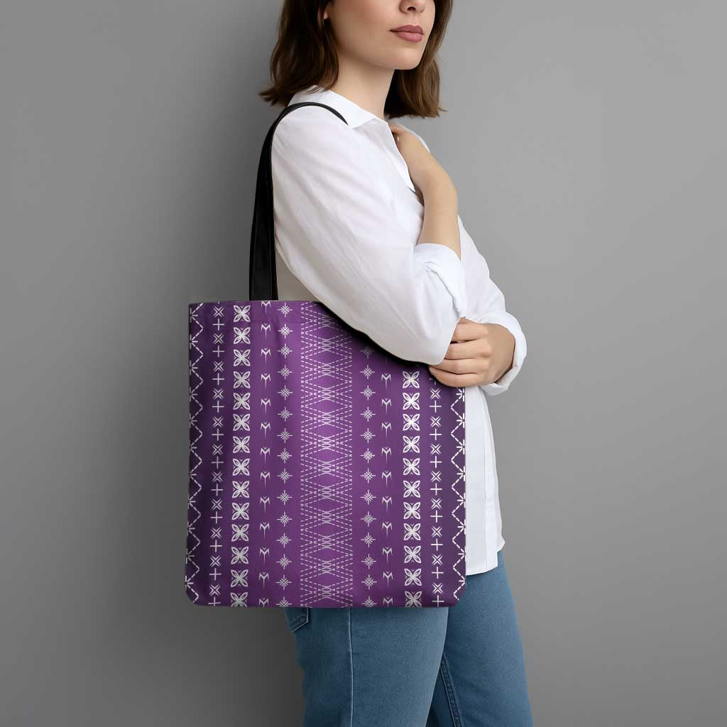 Purple Samoa Malu Tattoo Inspired Tote Bag LT05 - Polynesian Pride