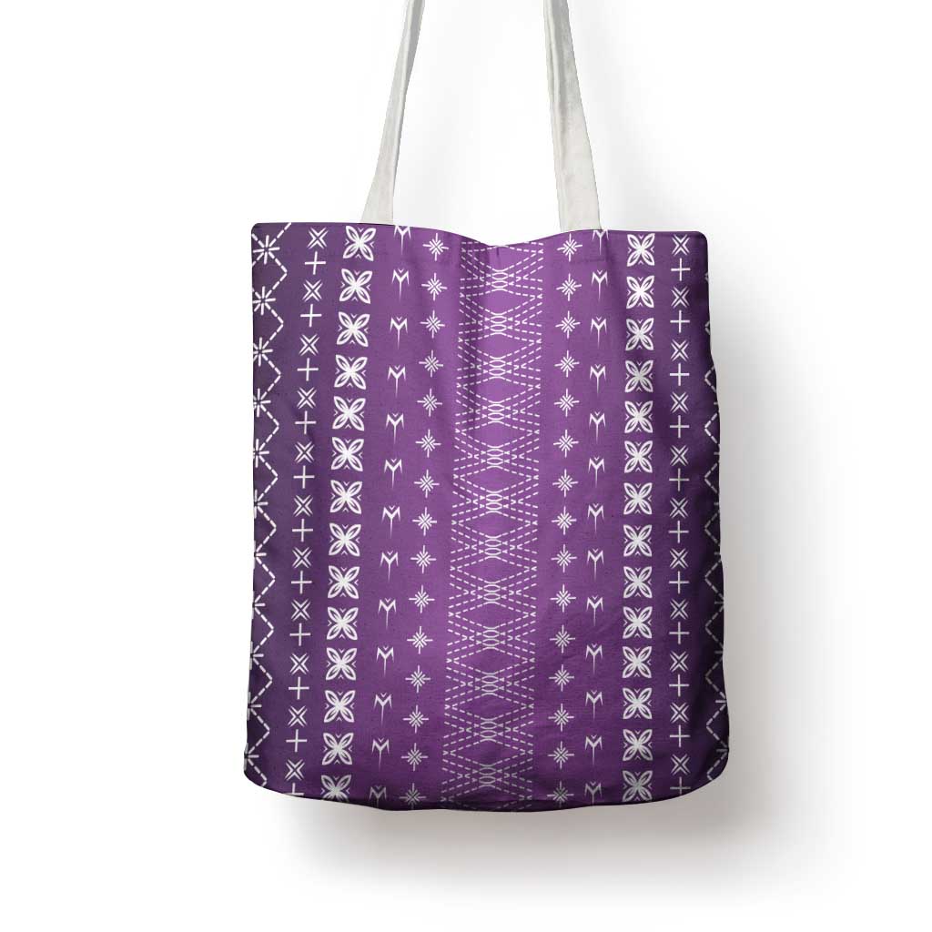 Purple Samoa Malu Tattoo Inspired Tote Bag LT05 - Polynesian Pride