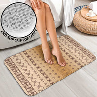 Beige Samoa Malu Tattoo Inspired Bathroom Set - Polynesian Pride