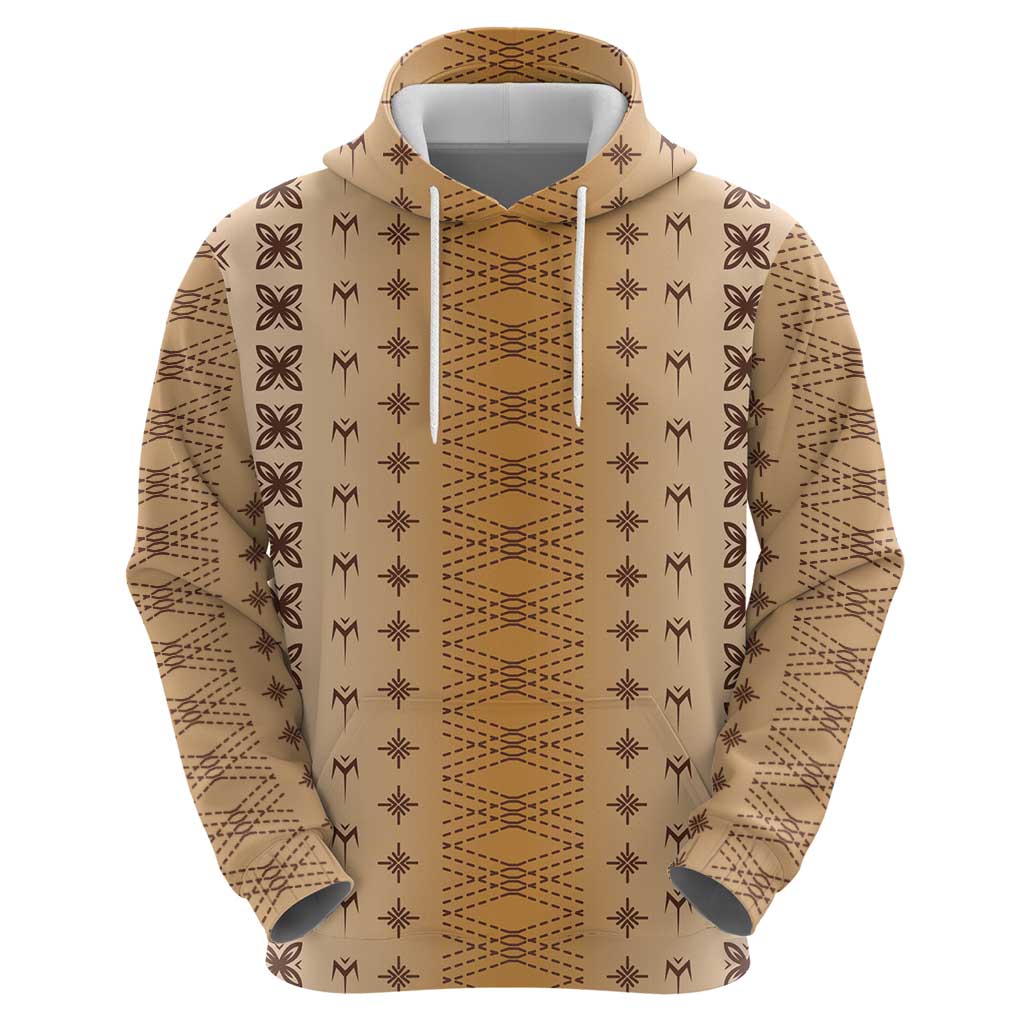 Beige Samoa Malu Tattoo Inspired Hoodie LT05 - Polynesian Pride