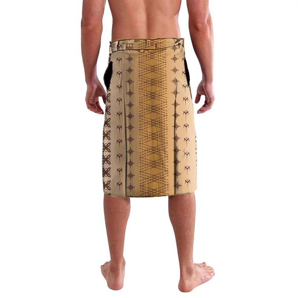 Beige Samoa Malu Tattoo Inspired Lavalava - Polynesian Pride