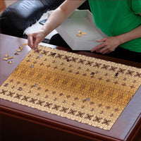 Beige Samoa Malu Tattoo Inspired Puzzle - Polynesian Pride