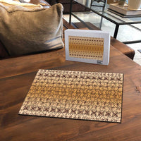Beige Samoa Malu Tattoo Inspired Puzzle - Polynesian Pride