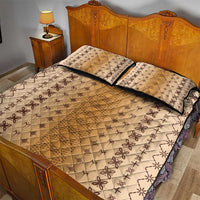 Beige Samoa Malu Tattoo Inspired Quilt Bed Set LT05 - Polynesian Pride