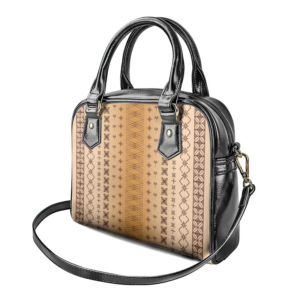 Beige Samoa Malu Tattoo Inspired Shoulder Handbag - Polynesian Pride