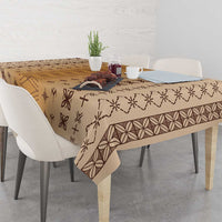 Beige Samoa Malu Tattoo Inspired Tablecloth - Polynesian Pride
