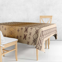 Beige Samoa Malu Tattoo Inspired Tablecloth - Polynesian Pride