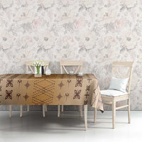 Beige Samoa Malu Tattoo Inspired Tablecloth - Polynesian Pride