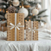 Beige Samoa Malu Tattoo Inspired Wrapping Paper