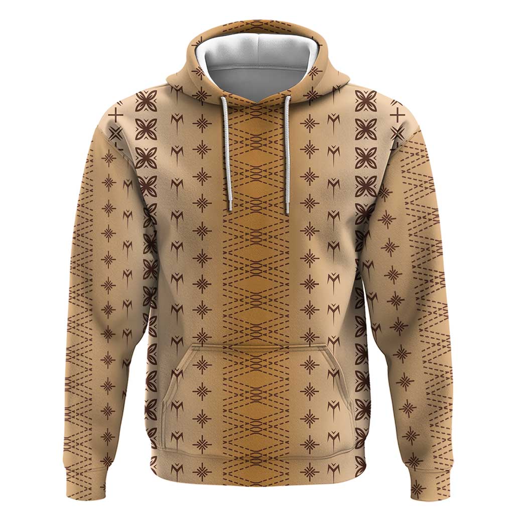 Beige Samoa Malu Tattoo Inspired Zip Hoodie LT05 Pullover Hoodie Beige - Polynesian Pride