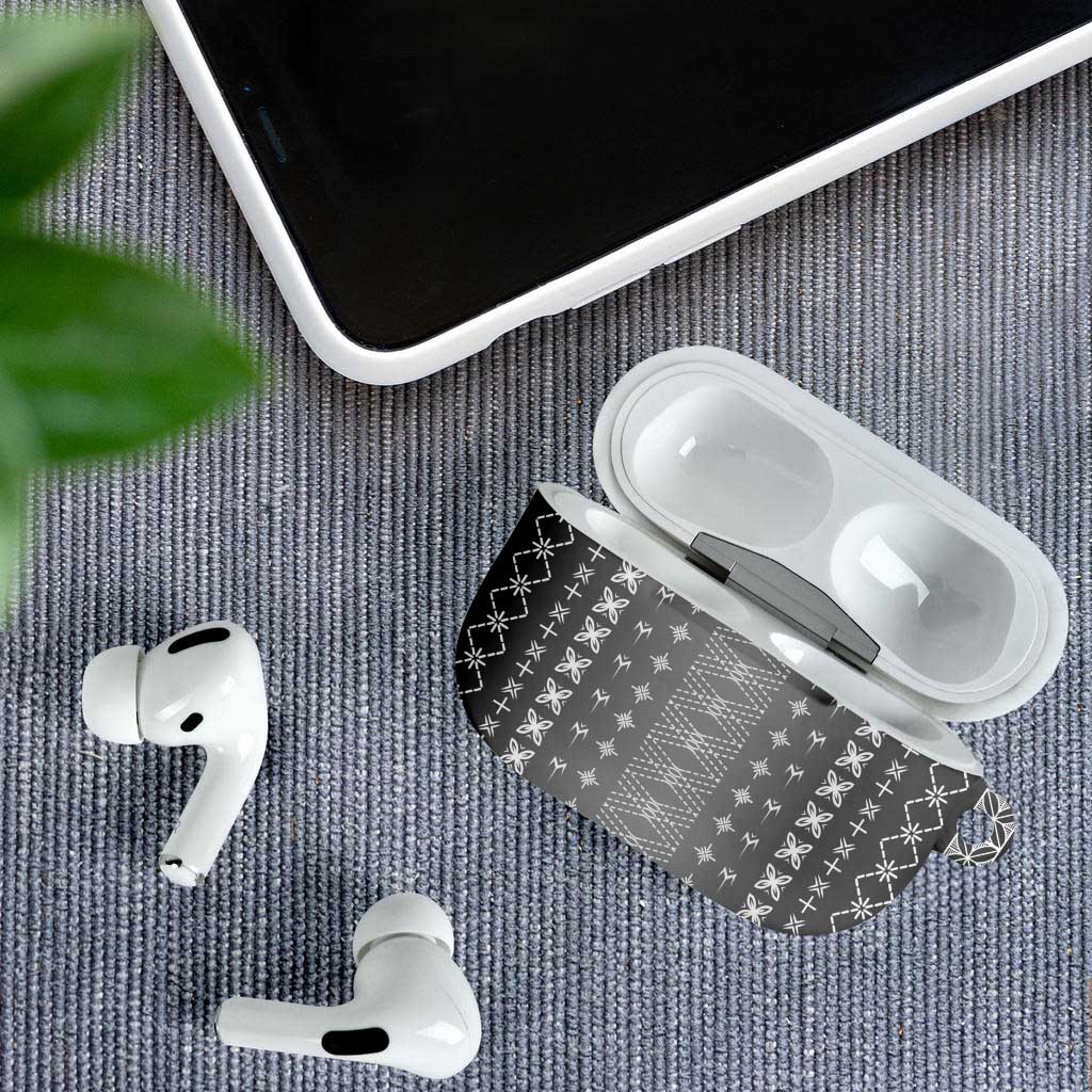 Black Samoa Malu Tattoo Inspired AirPods Case LT05 - Polynesian Pride