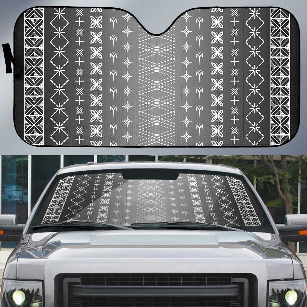 Black Samoa Malu Tattoo Inspired Auto Sun Shade LT05 Black - Polynesian Pride