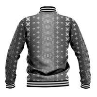 Black Samoa Malu Tattoo Inspired Baseball Jacket LT05 - Polynesian Pride