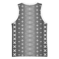 Black Samoa Malu Tattoo Inspired Basketball Jersey LT05 - Polynesian Pride