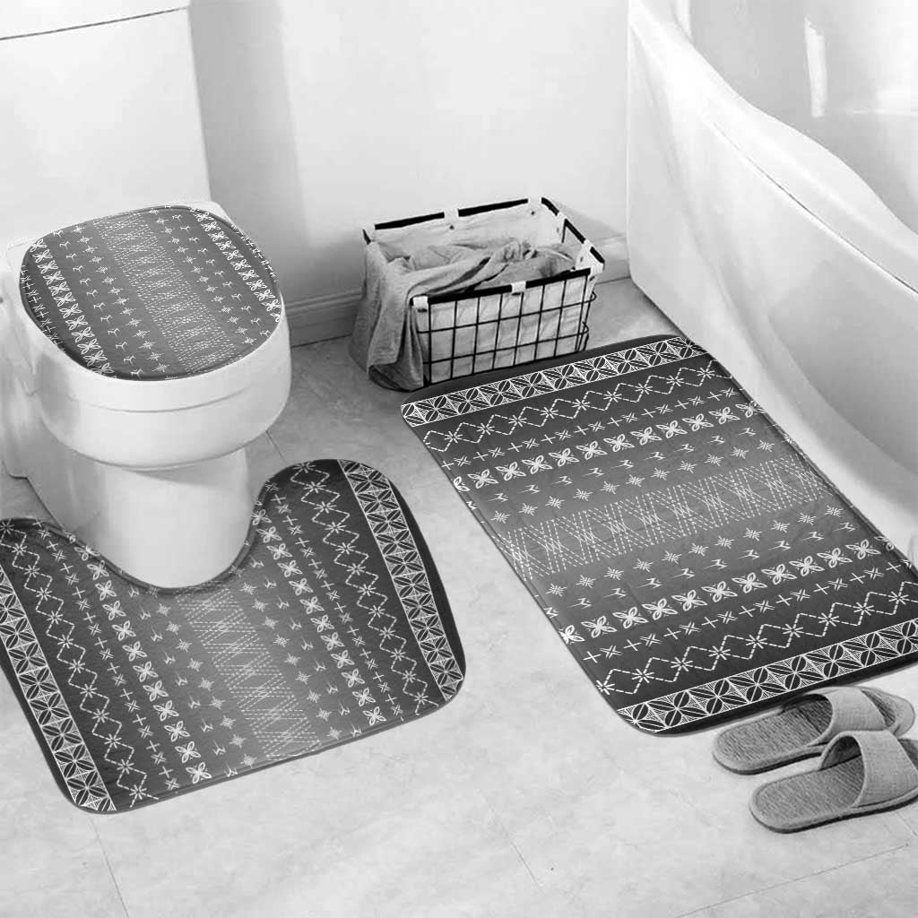 Black Samoa Malu Tattoo Inspired Bathroom Set - Polynesian Pride