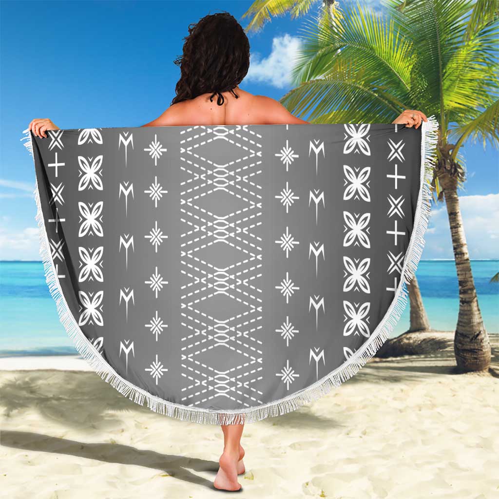Black Samoa Malu Tattoo Inspired Beach Blanket - Polynesian Pride