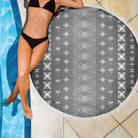 Black Samoa Malu Tattoo Inspired Beach Blanket - Polynesian Pride