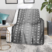 Black Samoa Malu Tattoo Inspired Blanket - Polynesian Pride