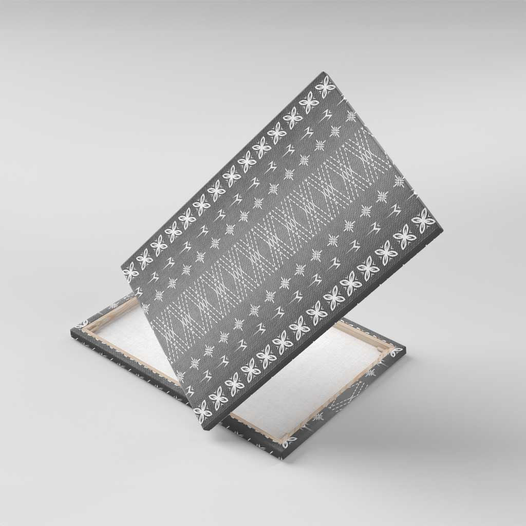 Black Samoa Malu Tattoo Inspired Canvas Wall Art - Polynesian Pride