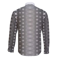 Black Samoa Malu Tattoo Inspired Family Matching Off The Shoulder Long Sleeve Dress and Hawaiian Shirt - Polynesian Pride