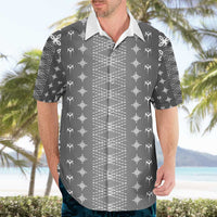 Black Samoa Malu Tattoo Inspired Hawaiian Shirt - Polynesian Pride