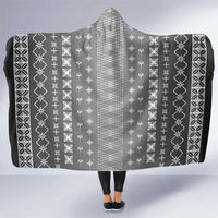 Black Samoa Malu Tattoo Inspired Hooded Blanket - Polynesian Pride