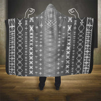 Black Samoa Malu Tattoo Inspired Hooded Blanket - Polynesian Pride