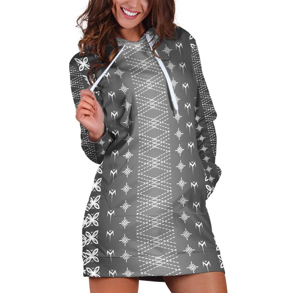 Black Samoa Malu Tattoo Inspired Hoodie Dress - Polynesian Pride
