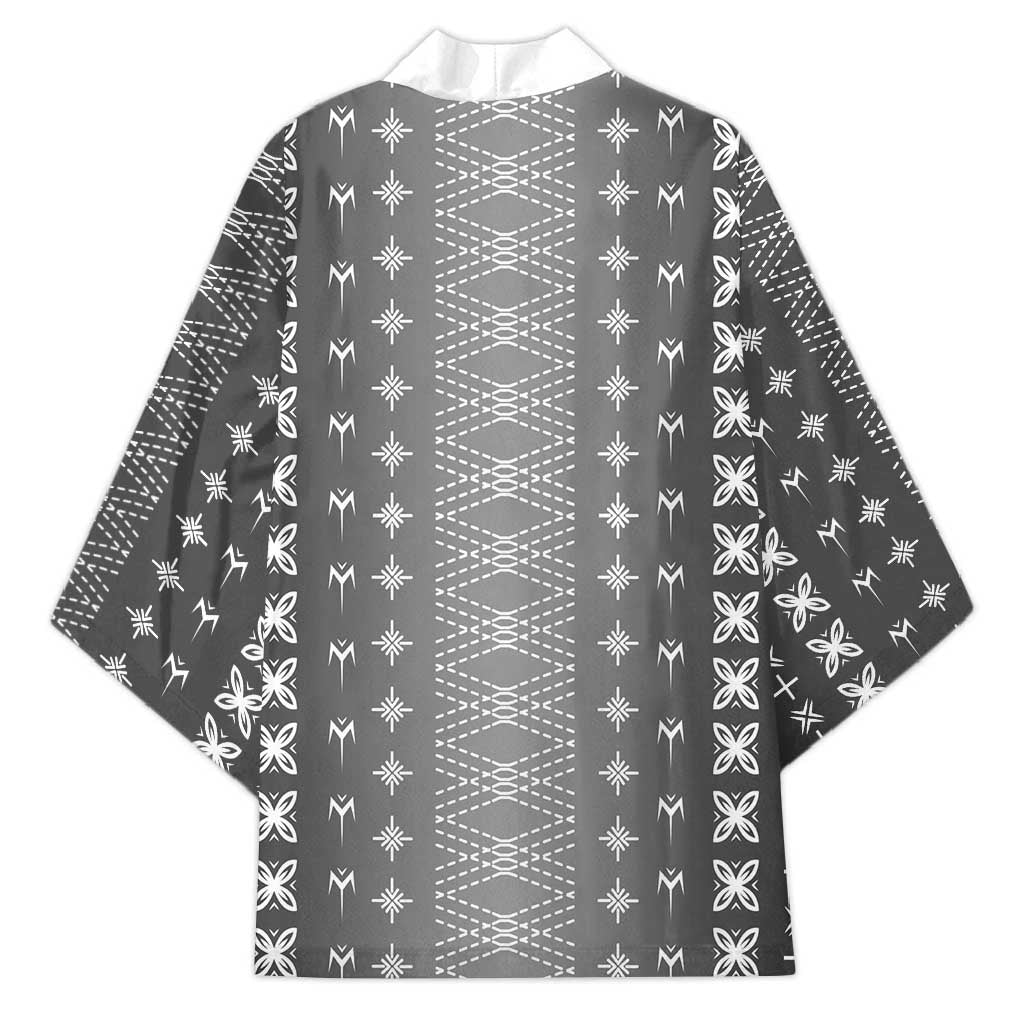 Black Samoa Malu Tattoo Inspired Kimono - Polynesian Pride