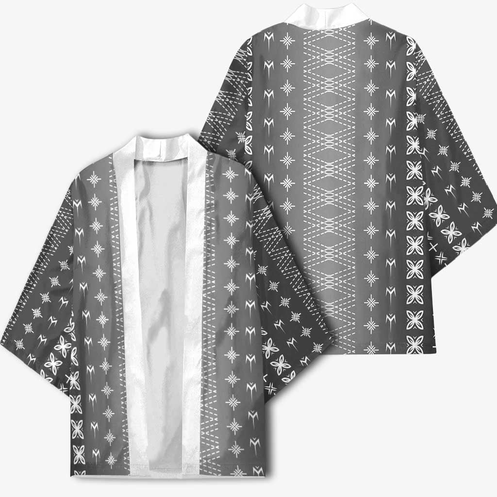 Black Samoa Malu Tattoo Inspired Kimono - Polynesian Pride