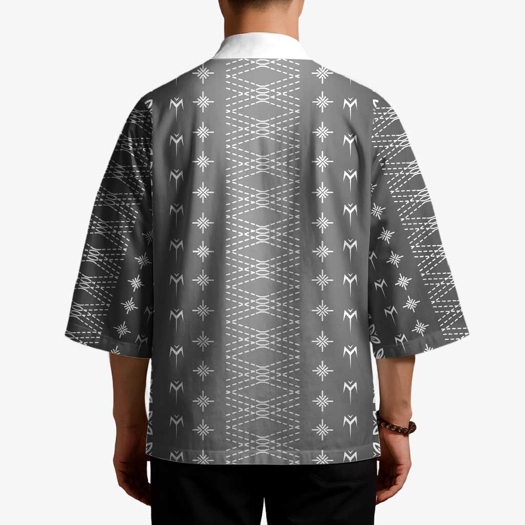 Black Samoa Malu Tattoo Inspired Kimono - Polynesian Pride