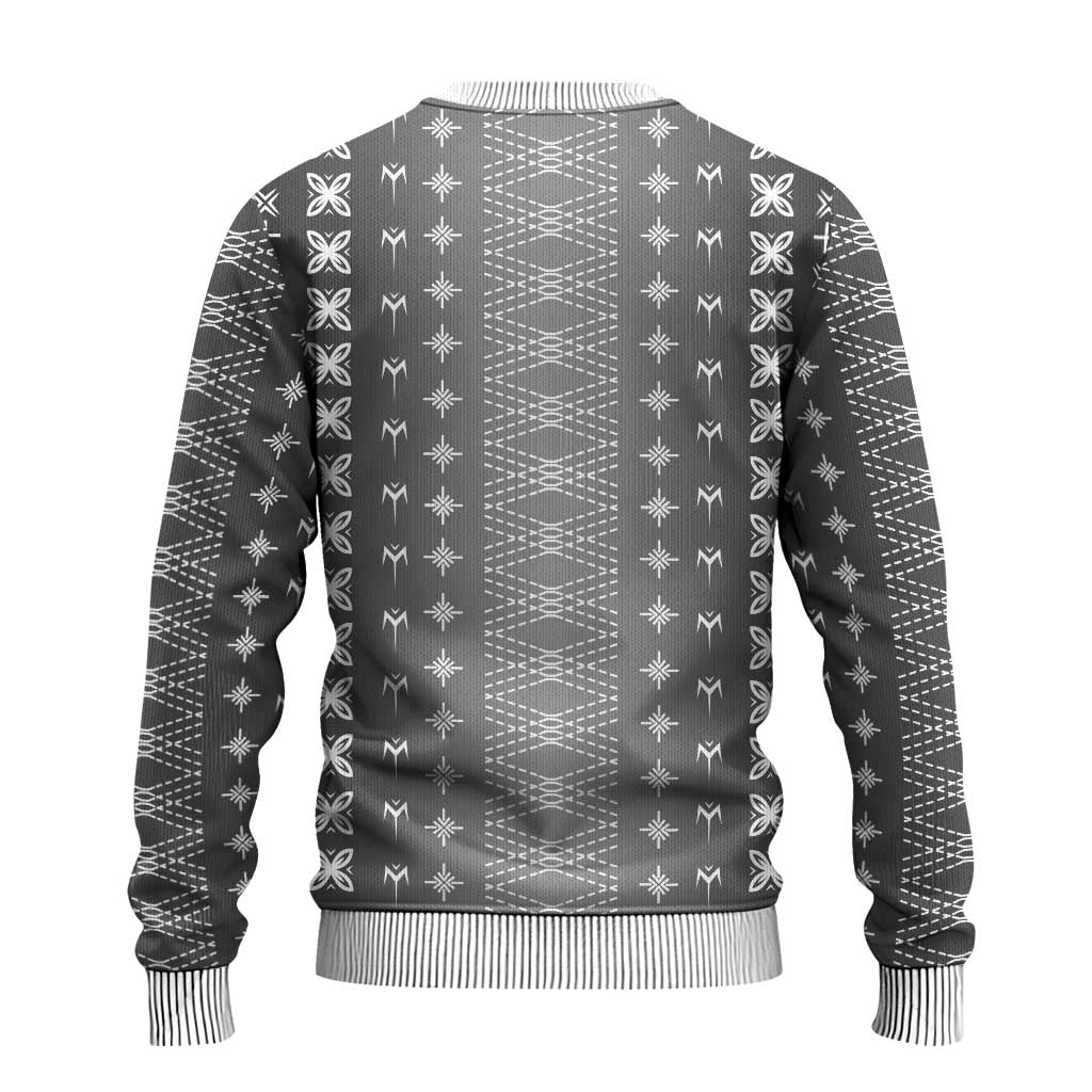 Black Samoa Malu Tattoo Inspired Ugly Christmas Sweater - Polynesian Pride